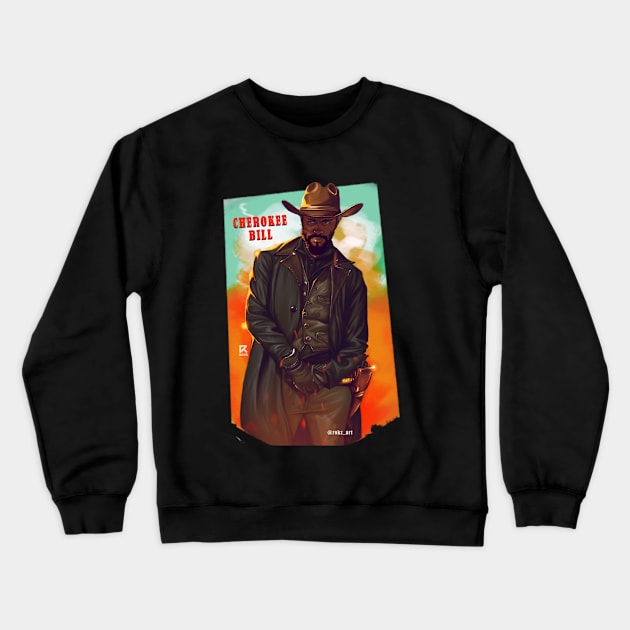 cow boy Crewneck Sweatshirt by The Rokz SHOP